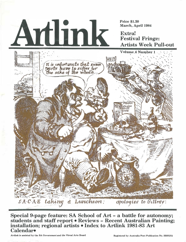 Issue 4:1 | March 1984 | Artlink 4:1
